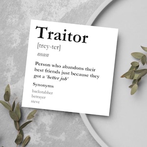 Personalisierte Karte zum Abschluss, viel Glück Karte, lustige Karte zum Abschluss, Karte zum Abschluss der Arbeit, benutzerdefinierte Name Karte, Wörterbuch Karte, Verräter Karte neuer Job