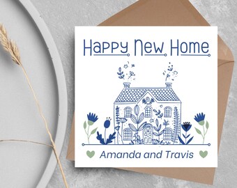 Carte personnalisée pour nouvelle maison, Carte de déménagement, Carte première maison, Carte de nouvelle maison, Carte de déménagement, Carte de déménagement, Carte de déménagement