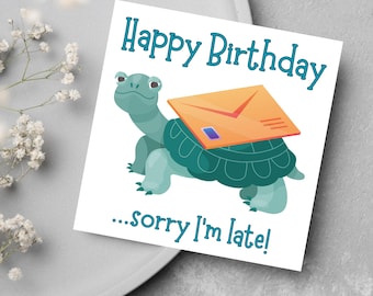 Twizler Carte D'anniversaire Humoristique Avec Tortue - Carte