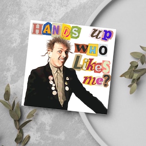 The Young Ones Card - Rik Mayall, Young Ones TV Show, Funny Love Card, Scumbag College, kaart voor hem, kaart voor haar, verjaardagskaart