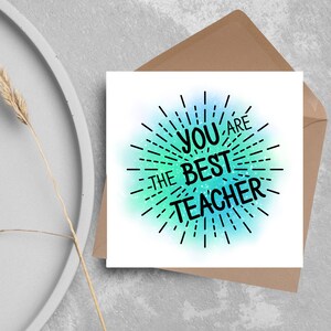 Ende der Schulkarte, Danke, Lehrerkarte, Danke, Lehrer, Schullehrerkarte, Dankbarkeitskarte, Lehrkarte, Lehreranerkennung