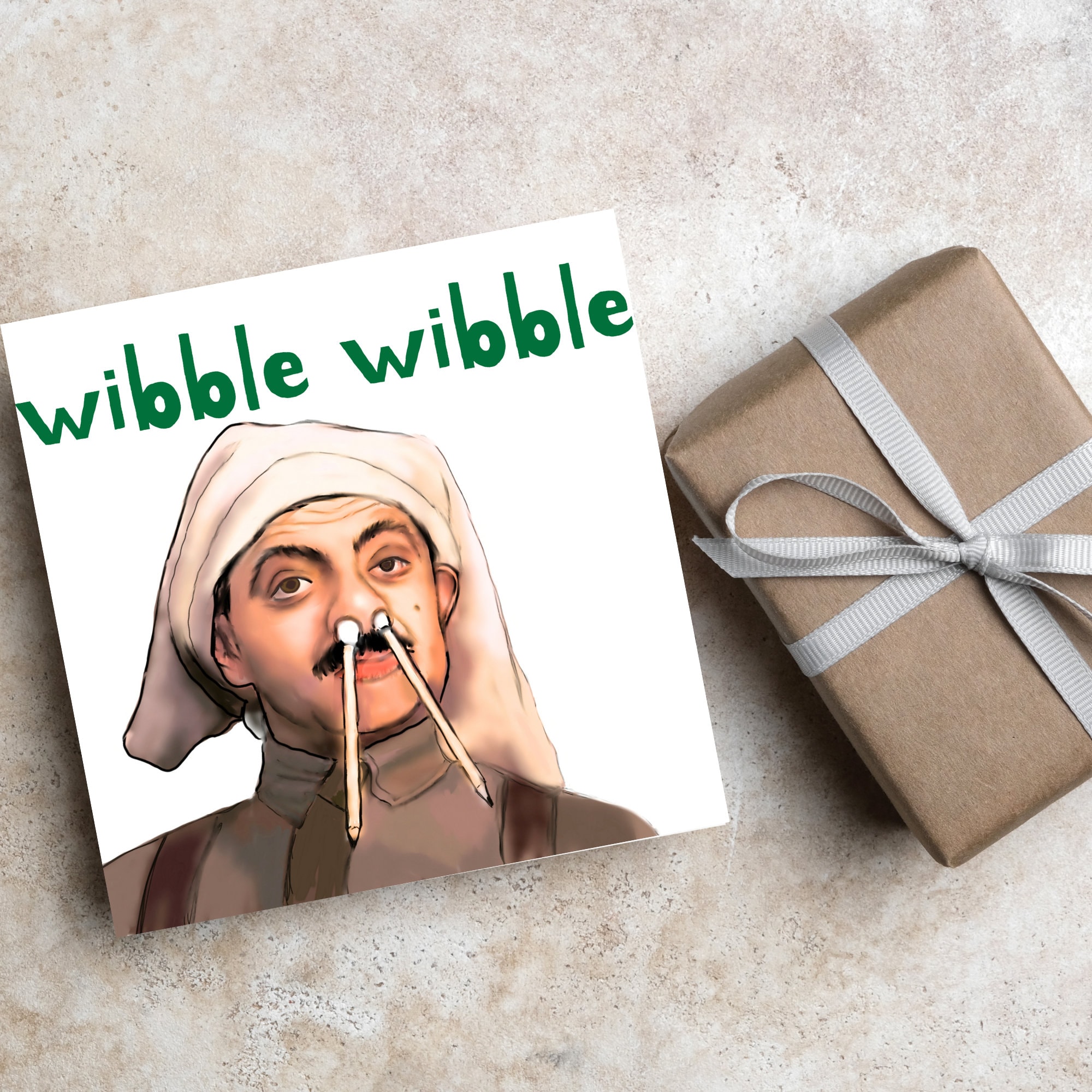 Blackadder Card, Wibble Wibble Card for Any Occasion, Rowen Atkinson ...