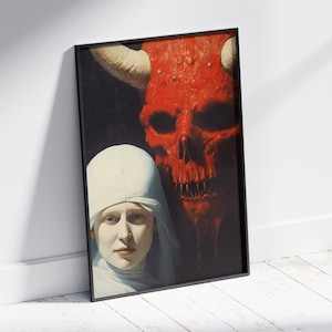 Woman And Demon 4, Dark Fantasy, Physical Print