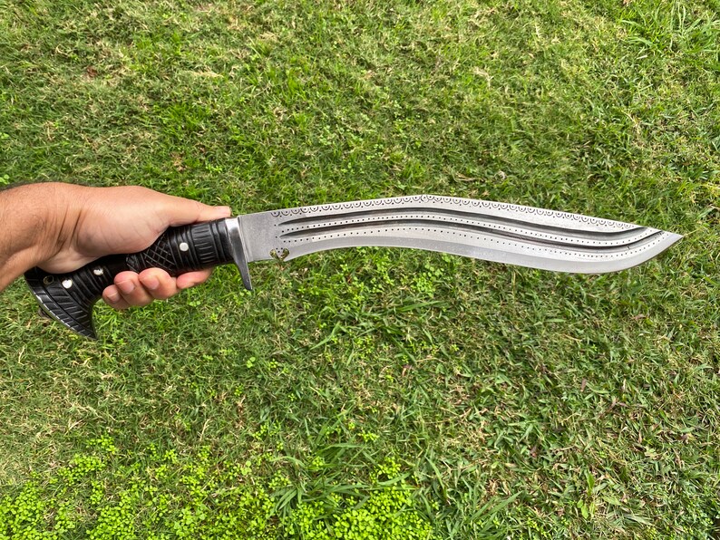 21.5 Gurkha Knife, Kukri Blade, Himalayan Knife, Nepalese Knife, Curved