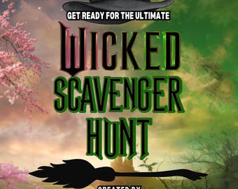 Wicked Movie Trivia Scavenger Hunt - 6-20+ spelare - Digital PDF