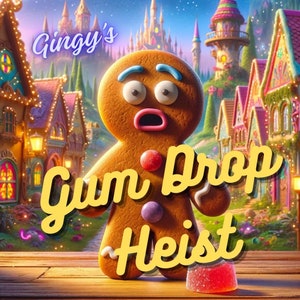 12 Suspects - Gingy&#39;s Gumdrop Heist - Mingle Non-Murder Mystery Game -  Digital PDF