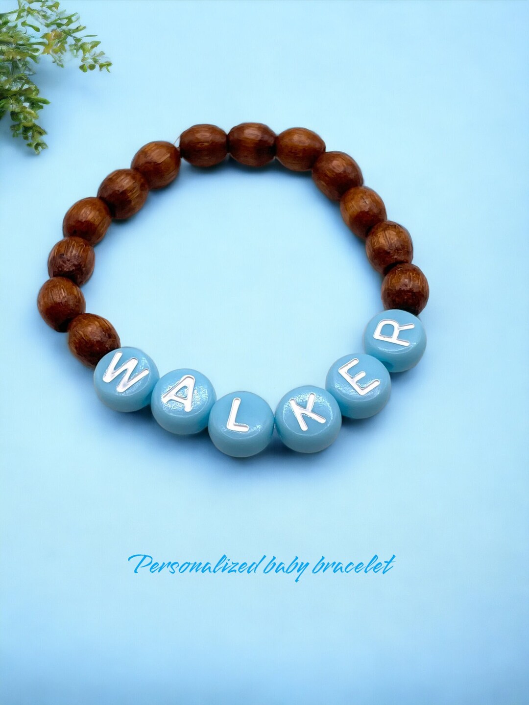 Baby Boy Bracelet, First Bracelet Personalized Gift, Baby Name Meaning