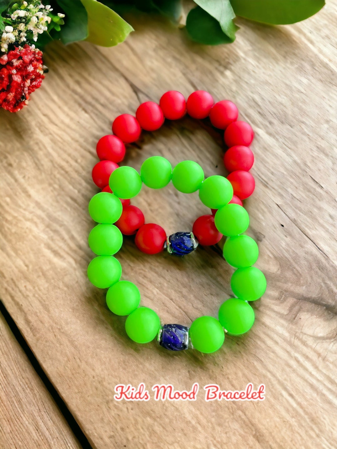 Kids Mood Bracelet, Mood Bead, Girls Colorful Bracelet, Boys Beaded
