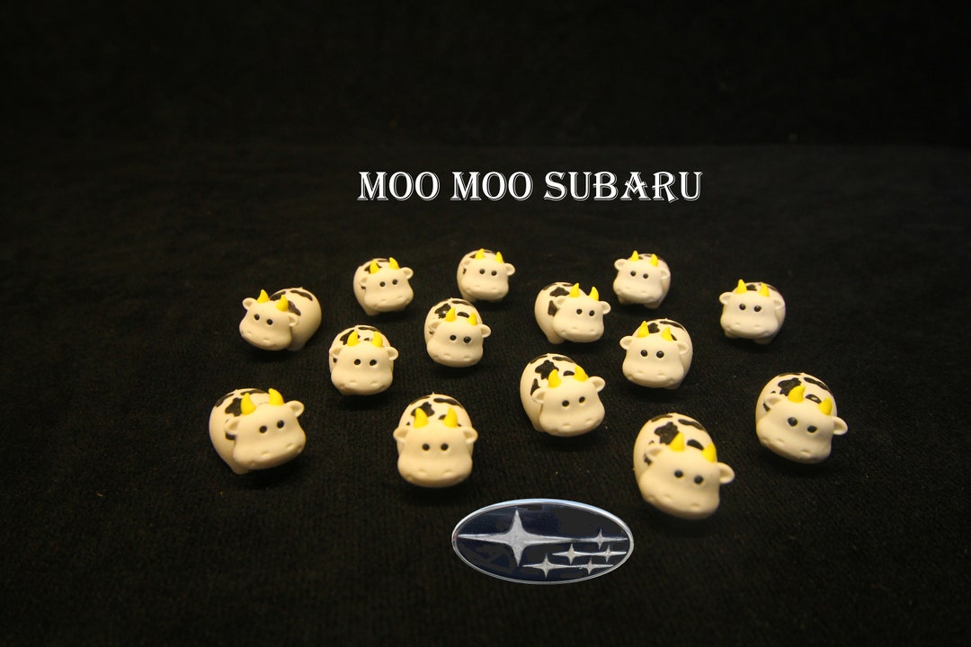 Moo Moo Subaru 14 Cow Erasers W 14 Bags Etsy