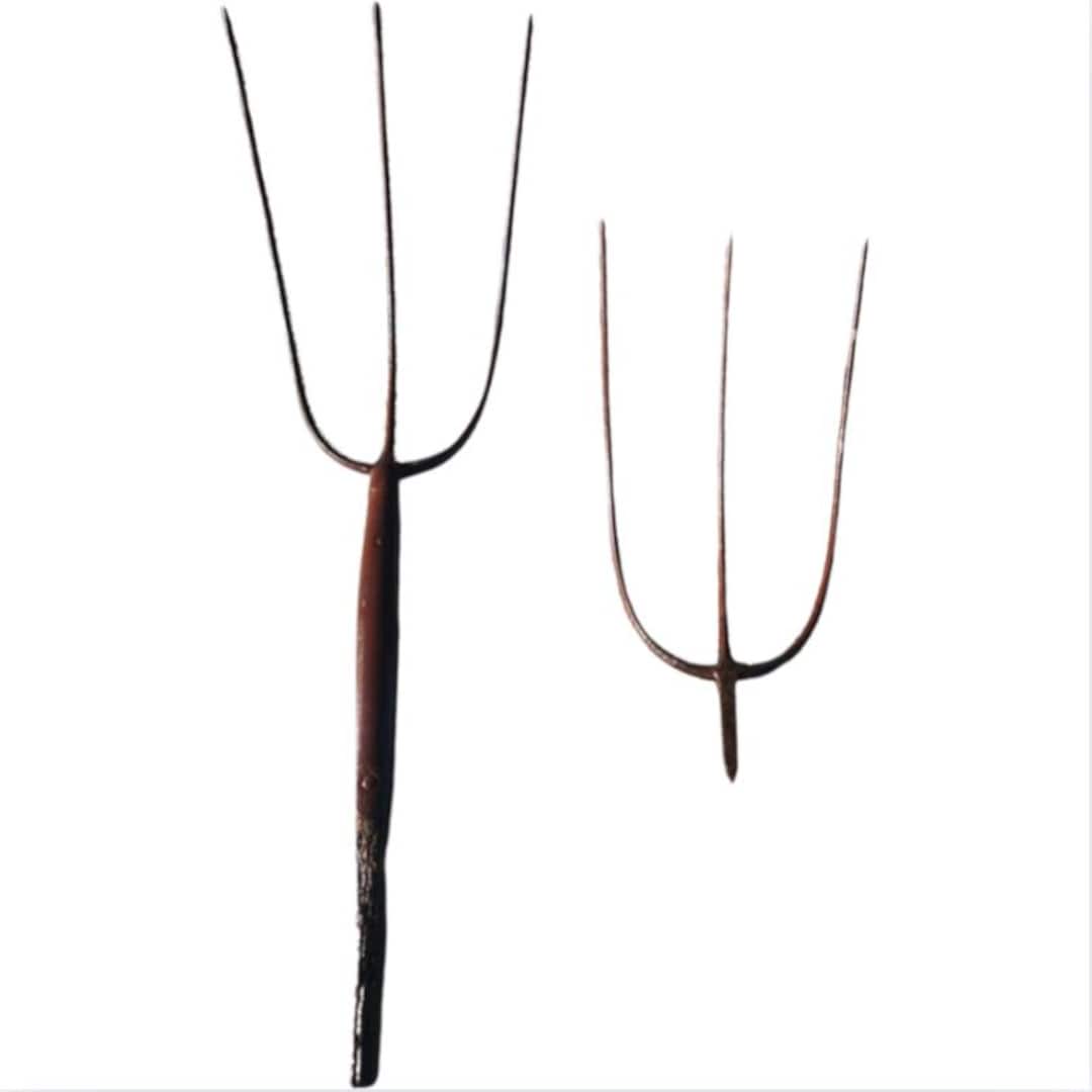 Antique Hay Forks | Rustic Farm Tools | Primitive Barn Decor | Set of 2 ...