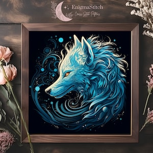 Wolf Spirit - PDF Cross Stitch Pattern - DIY, Instant Download