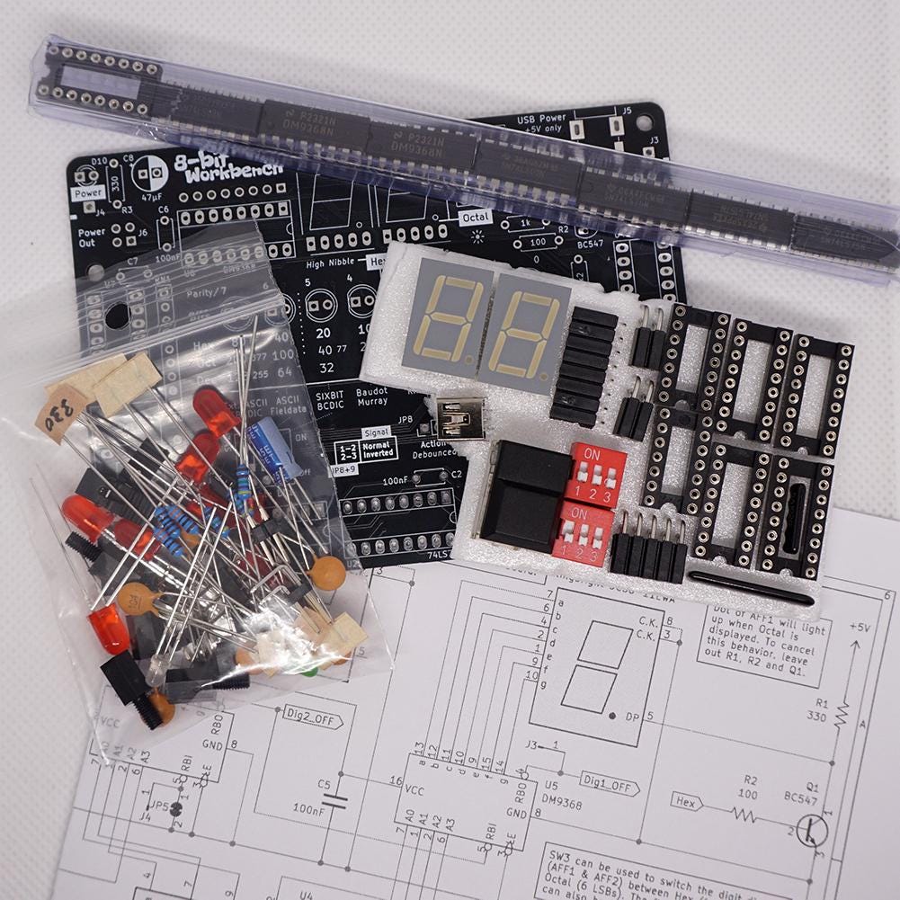 8-bit Workbench™ + Binary Keyboard Soldering Kits by 8bitflux - Etsy