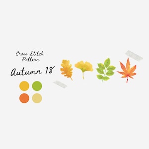 Autumn 18 | Cross Stitch Pattern | Downloadable PDF | Needlework | Crafting