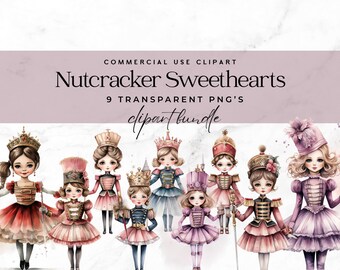 Nutcracker clipart, Holiday Clipart, girls Nutcracker, Fairy Tale Png, Instant Digital Download , Ballet Clipart, Candy Christmas sugarplum