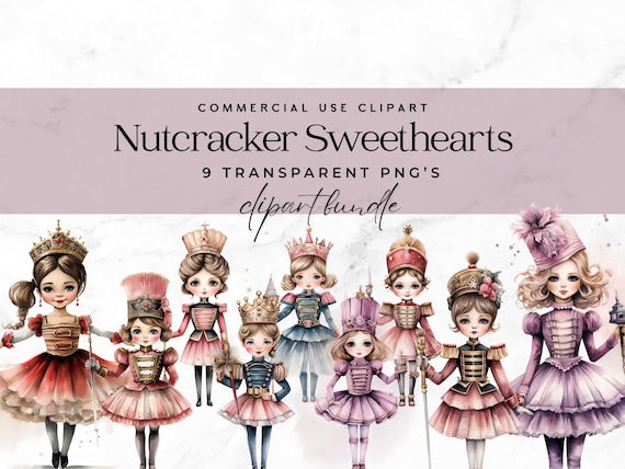 Nutcracker clipart, Holiday Clipart, girls Nutcracker, Fairy Tale Png, Instant Digital Download , Ballet Clipart, Candy Christmas sugarplum