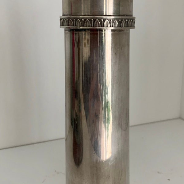 Vintage Italian Silver Plated Peppermill or Pepper Grinder