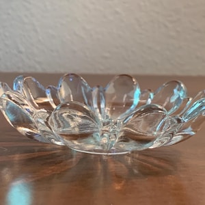Vintage Federal Pressed Glass Candle Rings/Bobeches