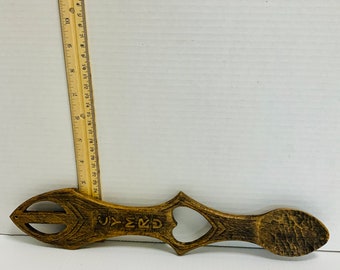 Vintage Handcarved Welsh Loving Spoon