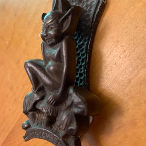 Vintage Widdecombe Brass Pixie Door Knocker