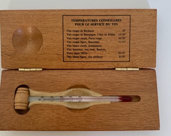 Vintage Barware French Wine Thermometer