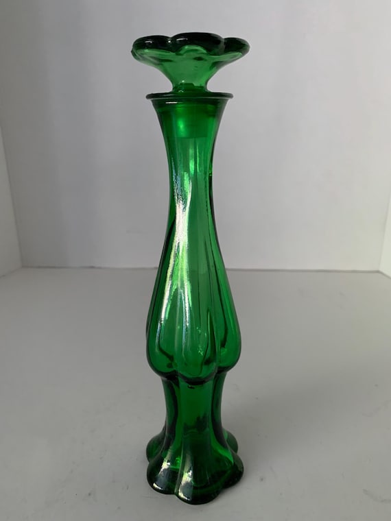 Vintage Avon Topaze Cologne Emerald Bud Vase