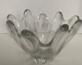 Daum France Monumental Crystal Glass Centerpiece Art Glass