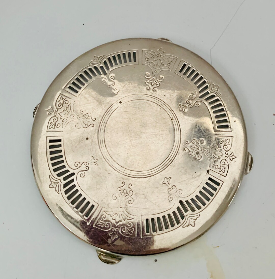 Vintage Means Best Silver Plated Trivet Etsy