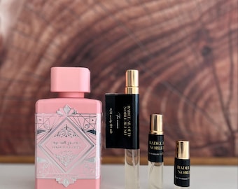 Lattafa Badee Al Oud Noble Blush Parfum Sample: Floral Fruity Gourmand