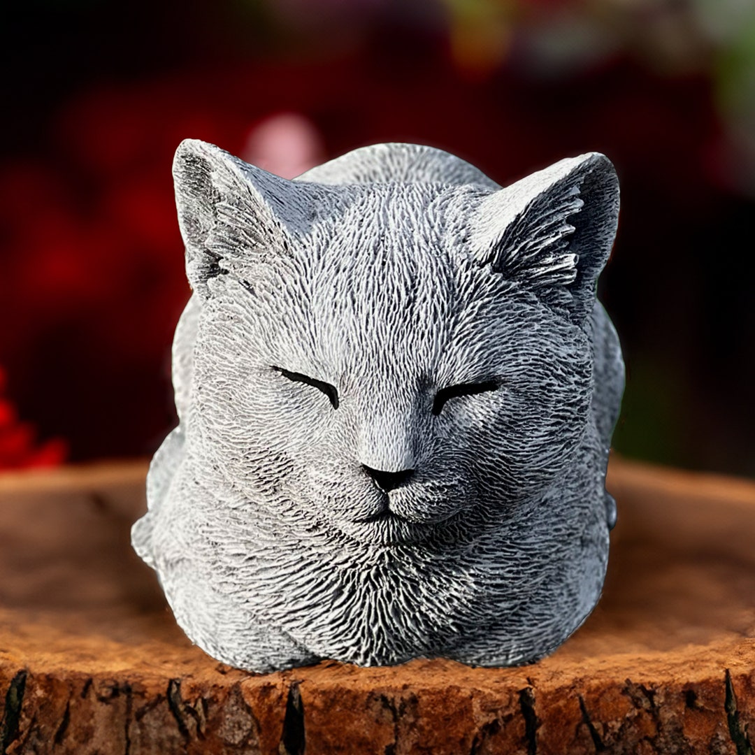 Jumphigh Garden Cat Statue With Solar Lantern, Garden