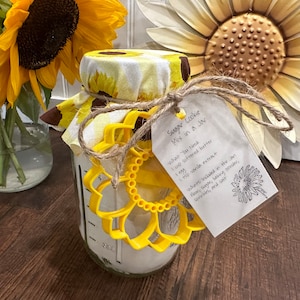 Sunflower Sugar Cookie Mix in a Jar