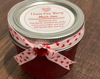 I Love You "Berry" Much Strawberry Jam 4 oz