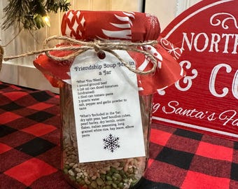 Friendship Soup Mix in a Jar