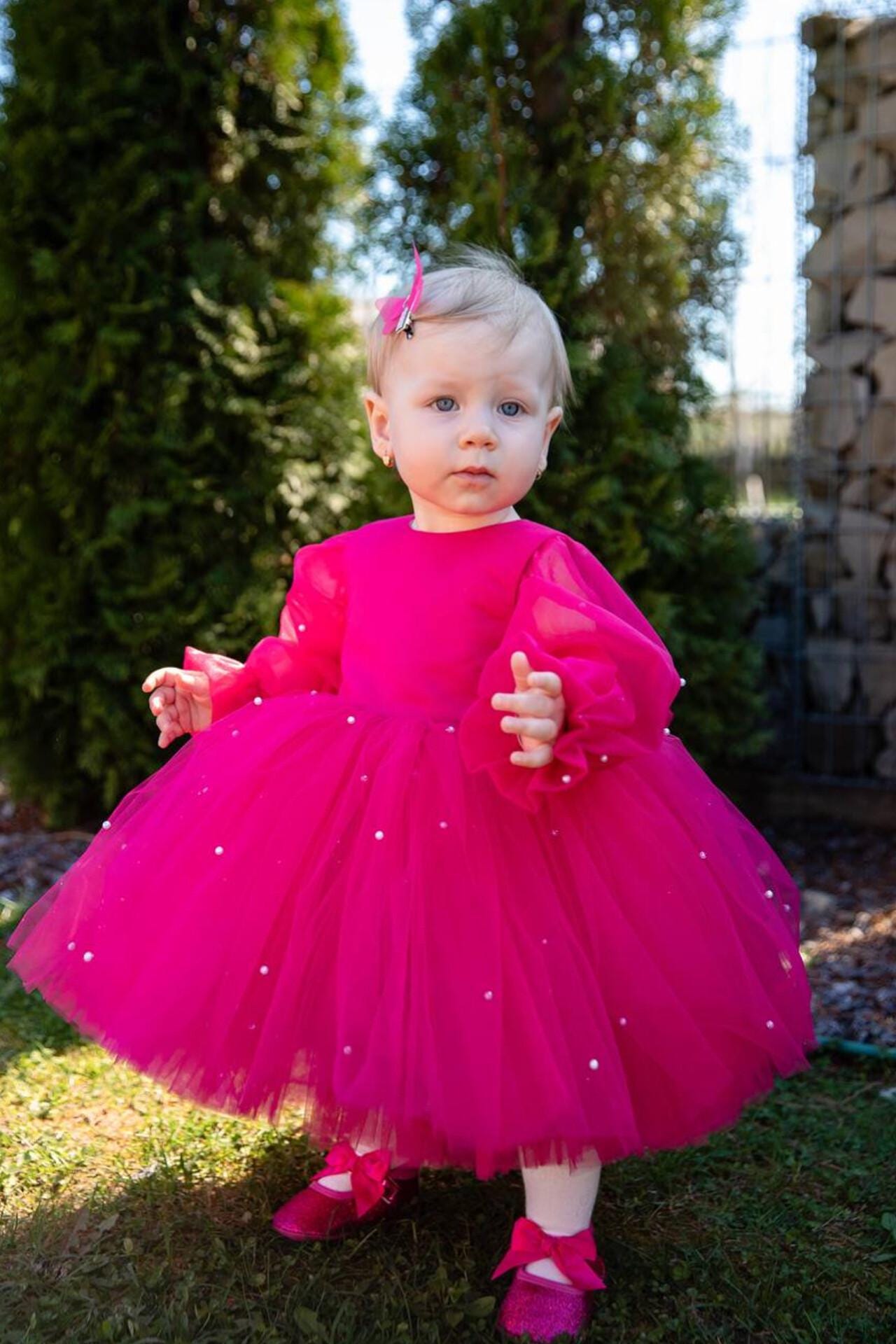 Vestito Tutù Per Neonata E Bambina - Prendisole In Tulle Senza Maniche, 5 Strati (Taglie 1-7 Anni)