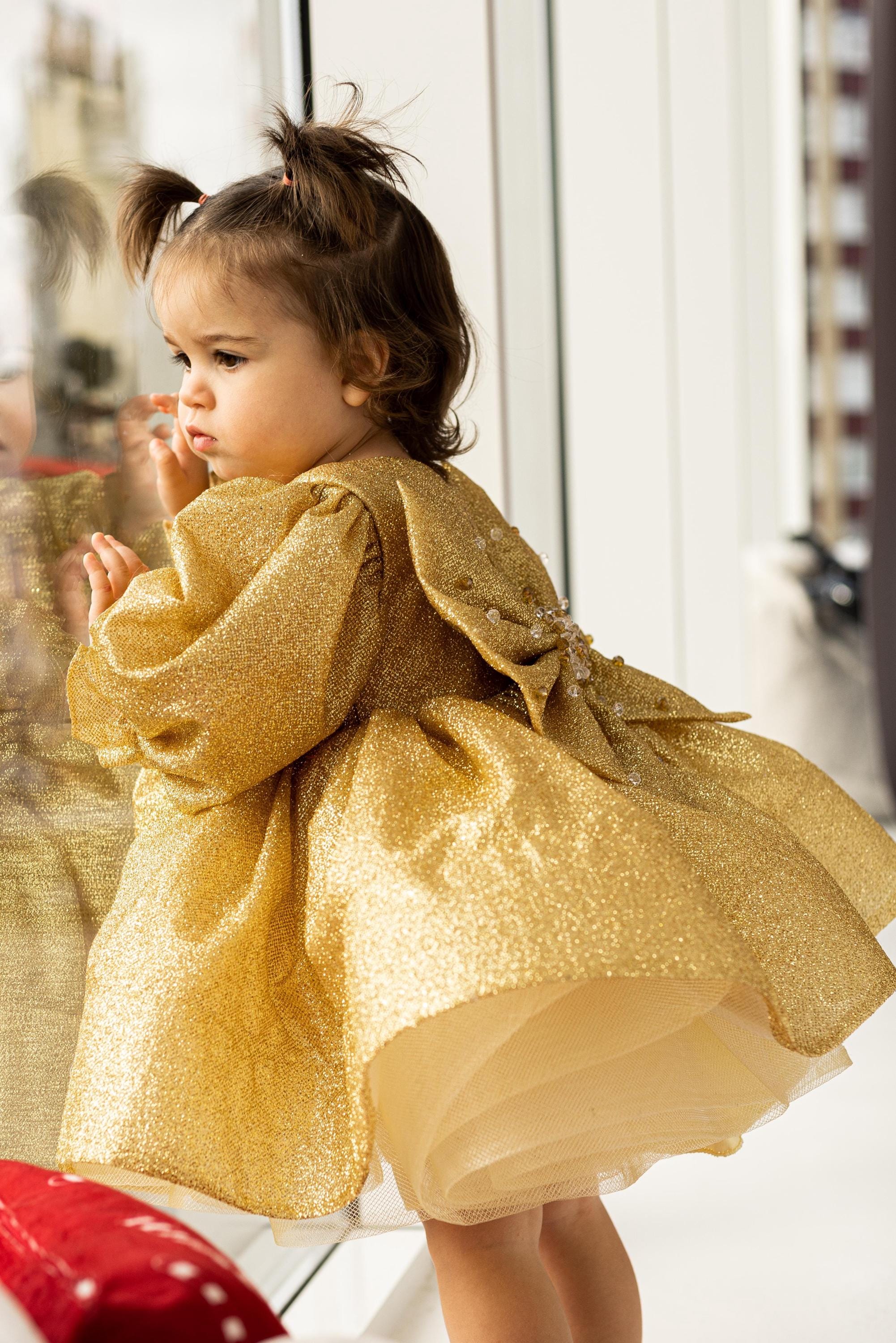 Baby Gold Sparkle Dress With Puffy Long Sleeve Toddler Christmas Gold Glitter Dress First Birthday Dress Baby Girl Party Dress Pageant Dress - Etsy Baby Gold Sparkle Dress With Puffy Long Sleeve Toddler Christmas Gold Glitter Dress First Birthday Dress Baby Girl Party Dress Pageant Dress - Etsy