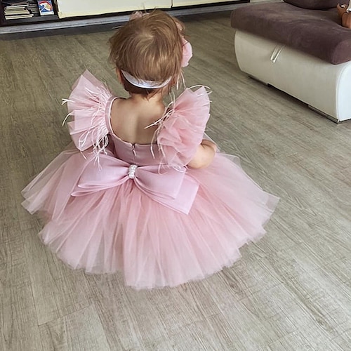 pink dress toddler Blush Party with Flounces 3T / Gold or just sit at the table and enjoy all the delicious food Toddler Girl Dresses | SweetHoney