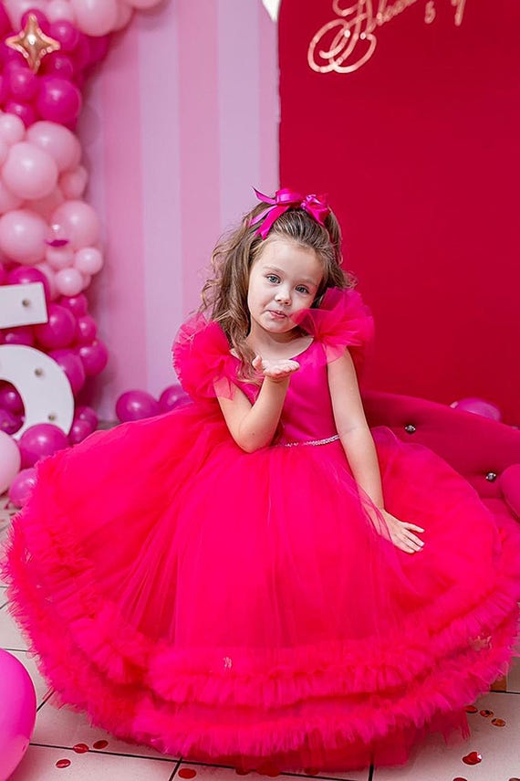 open lace back dress Off the Shoulder Hot Pink Mermald Lace Layered Prom Dresses, Hot Pink –  jbydress