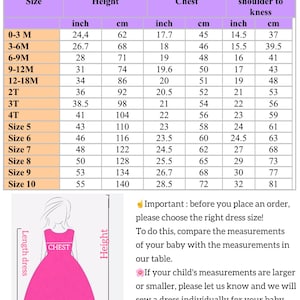 Vestidos para primer cumpleaños, vestido de un año, vestido rosa claro para niña pequeña, ocasiones especiales, atuendo para fiesta de cumpleaños infantil, vestido para sesión de fotos imagen 11