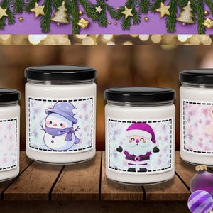 Decorative Scented Candle with Nutcracker design, 9oz.