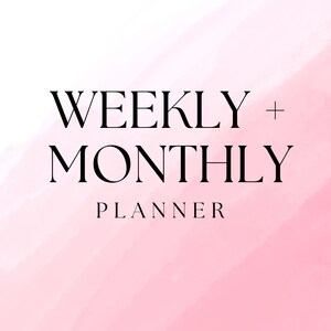planner/ week/ weekly/month/ monthly/ workbook/ canva template