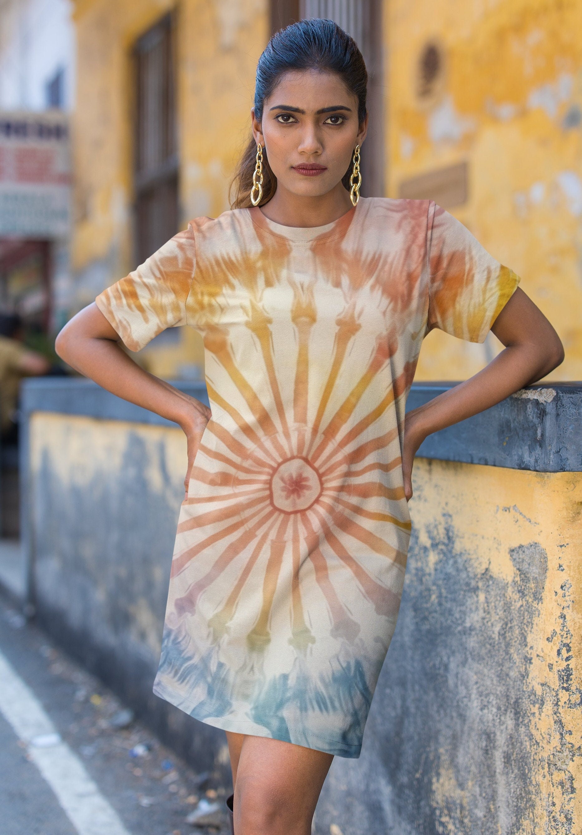 tie dye tshirt dress