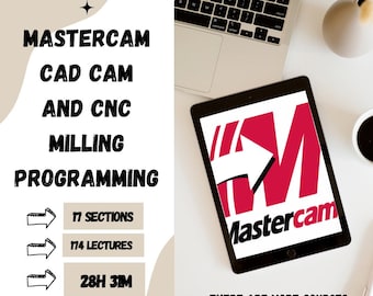 Mastercam CAD CAM and CNC Milling Programming Master Course (Top 1 Recommended)