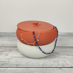 Schmuckbox, elegante Aufbewahrung für Ringe, Halsketten, Armbänder, Organizer Box, modernes Design, langlebiger Kunststoff