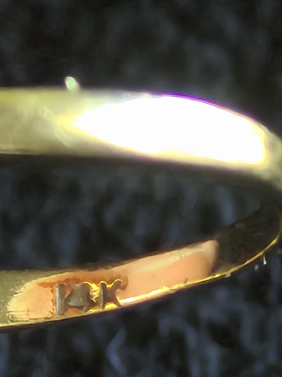 Ruby and Emerald Stackable Ring - 14 kt Yellow Go… - image 5