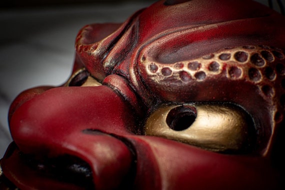 Handmade Ikazuchi Mask: Traditional Japanese Folklore Art - Etsy