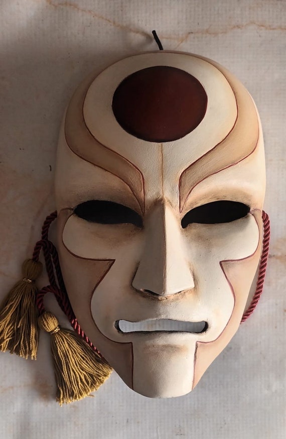 Amhno Japón mask  Anime . Handmade with custom colors. Art for collection or cosplayer.
