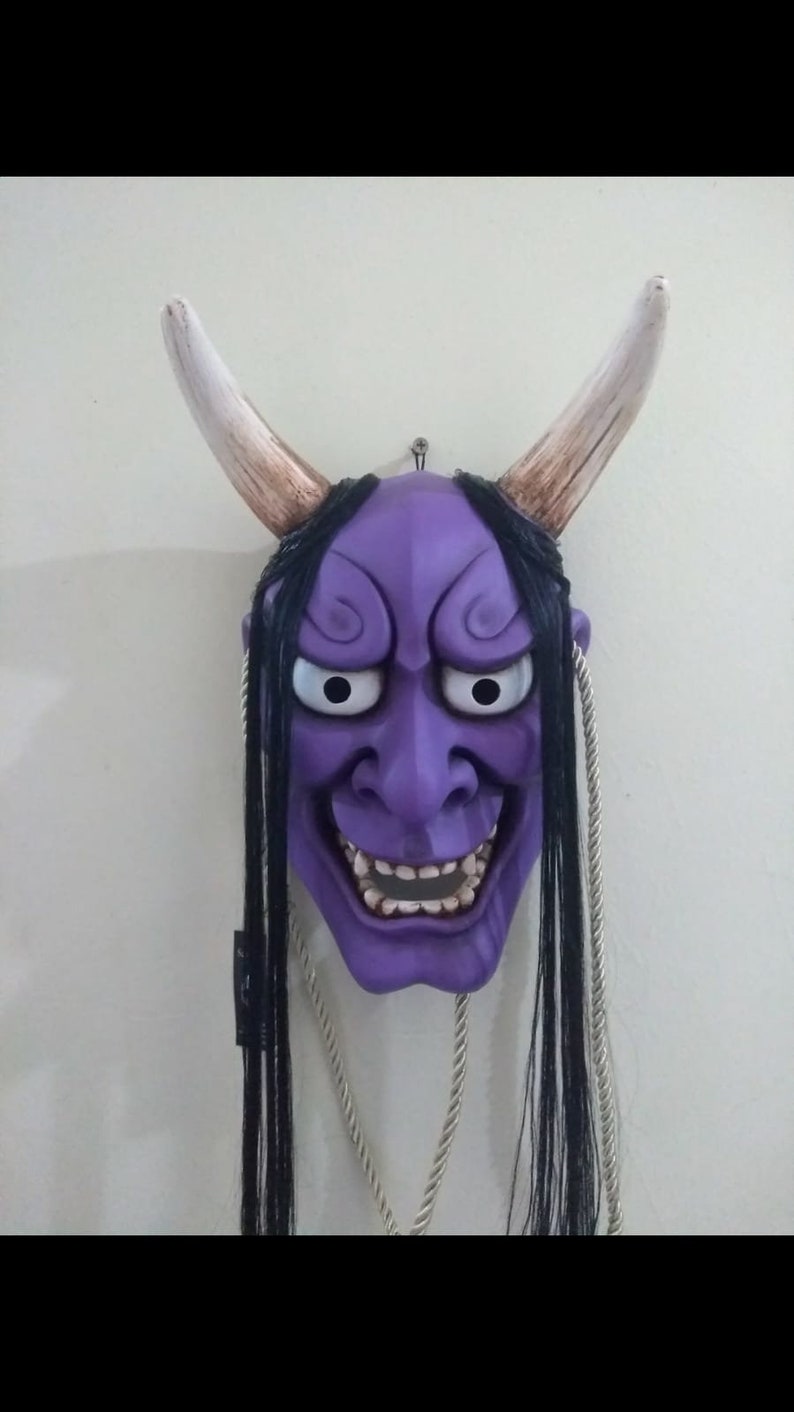 Handmade Hannya Mask: Traditional Japanese Folklore Wood Art - Etsy