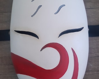 Anime-masker. Handgemaakt met aangepaste kleuren haku anbu. Kunst voor collectie of cosplayer.