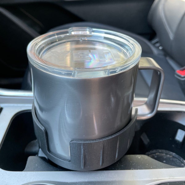 Oversized Coffee Mug Cup Holder for Cars; Fits Yeti 10, 14, or 24 oz Rambler Mugs