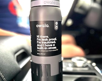 Car Cup Holder Expander: Fits Owala 32oz & 40oz Bottles