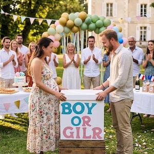 Gender Reveal Box Giant Surprise Box, Large XXL Surprise Box丨Gender Reveal Party, Birthday, Baby Shower, Decoration Gift丨 Fillable Empty Box
